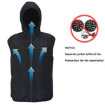 Carregue a imagem no visualizador da Galeria, Men Summer Air Conditioning Clothing Fan Cooling Vest 2022 New USB Charging Cooling Sport Man Outdoor Solid Color Coat Plus Size  Amaijoin
