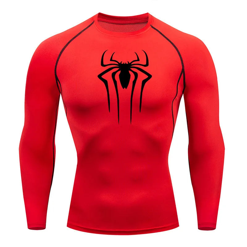 Sun Protection Sports Second Skin Running T-shirt Men's Fitness Rashgarda MMA Long Sleeves Compression Shirt Workout Clothing  Amaijoin