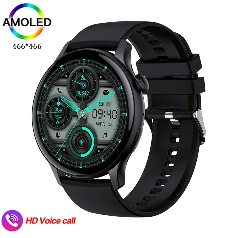 2024 Smartwatch Women 466*466 AMOLED 1.43" HD Screen Always Display Time Bluetooth Call IP67 Waterproof Sports Smart Watch Men  Amaijoin