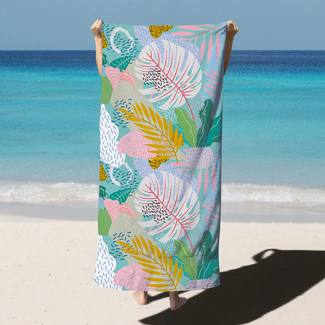 HiTurbo Microfiber Blanket Quick Drying Beach Towels, Oversized 35*71in Printing Towel, Super Absorbent Pool Towel Blanket, Bohe  Amaijoin