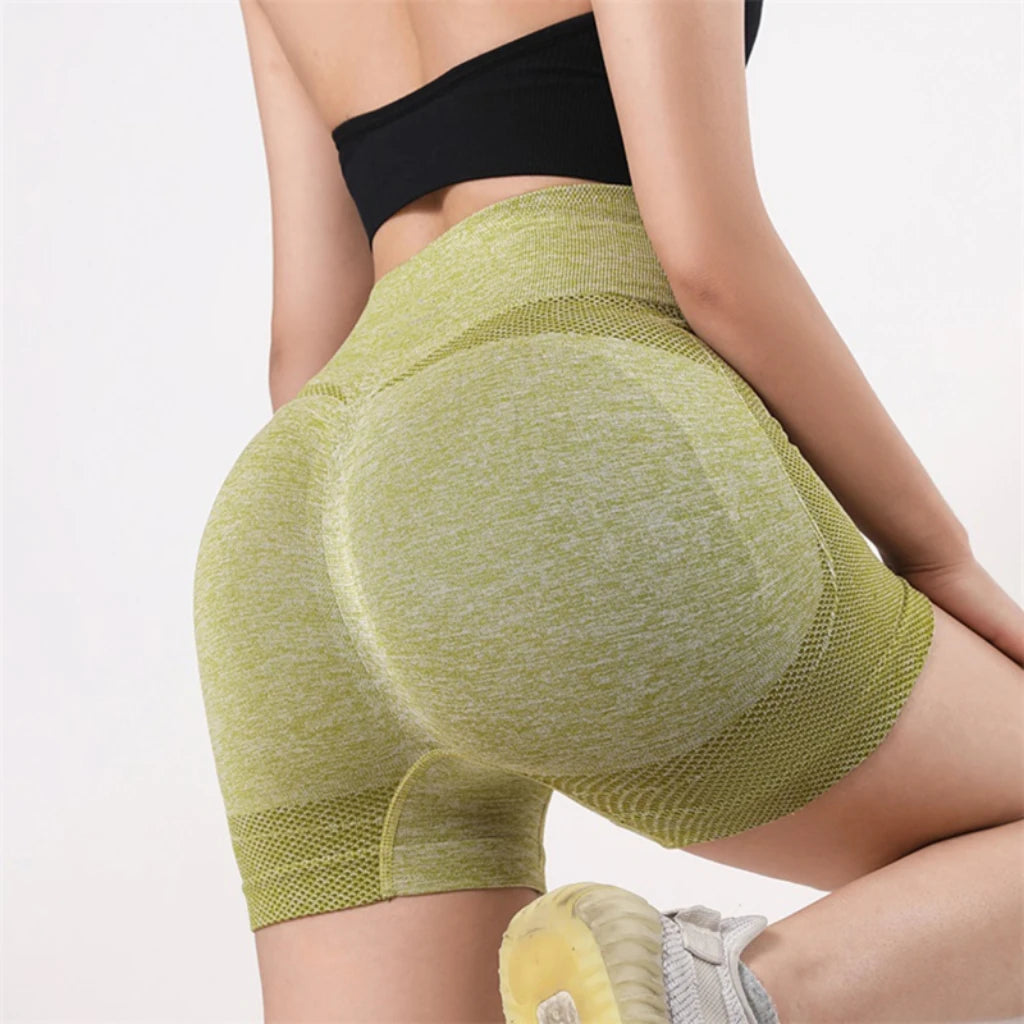 Women Yoga Shorts High Waist Workout Shorts Fitness Yoga Lift Butt Fitness Ladies Yoga Gym Running Short Pants Sportswear  Amaijoin