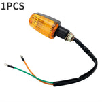 Carregue a imagem no visualizador da Galeria, 2Pcs Universal Motorcycle Turn Signal Indicator Light Turning Indicators Signal Light Blinkers Amber Motorcycle Accessories  Amaijoin
