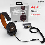 Carregue a imagem no visualizador da Galeria, Original Marshall MAJOR II 2 Wireless/Wired Headphones Deep Bass/40mm Dynamic Drivers Portable Foldable Sports Bluetooth Headset  Amaijoin
