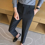 Carregue a imagem no visualizador da Galeria, 2024 Spring Summer Suit Pants Men Slim Fit Casual Business Dress Pnats Ankle Length Office Social Trousers Men Clothing 28-38  Amaijoin
