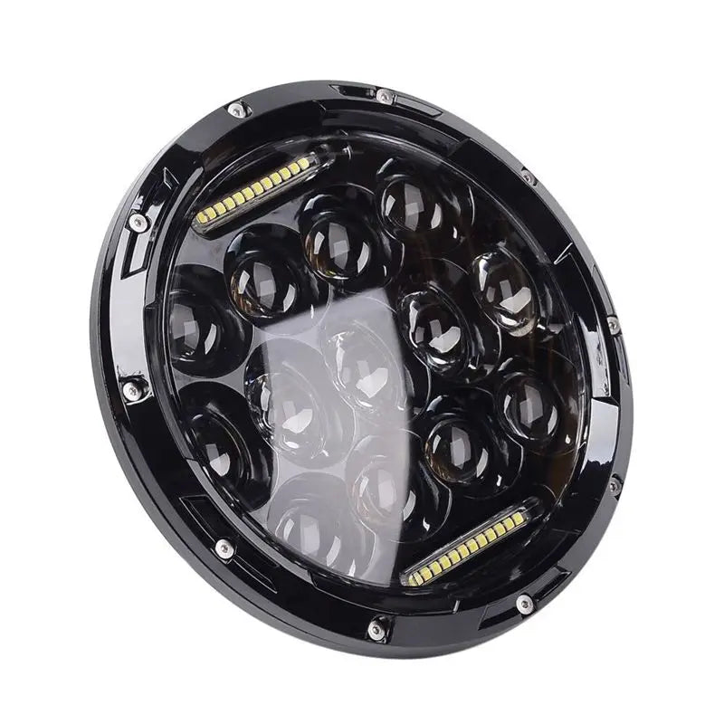 7Inch Motorcycle Led Headlight For Street Glide Softail FatBoy Cafe Racer Chopper Honda Universal Modified 7Inch Round Headlamp  Amaijoin