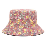 Carregue a imagem no visualizador da Galeria, Spring and Summer Small Floral Print Bucket Hat Trend Flower Double-Sided Male Wild Basin  Sun  Woman Cap  Amaijoin
