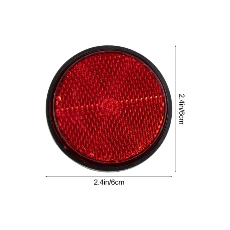 Universal Circular Safety Reflector Night Warning Safety Device Car Trucks Motorcycle ATV Bikes Bicycle Accessories  Amaijoin