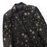 Carregue a imagem no visualizador da Galeria, Classic Mens Blazers With Patterns Stars Slim Fit Luxury Fashion Autumn Quality Soft Comfortable Coat Jacket 6XL Terno Masculino  Amaijoin
