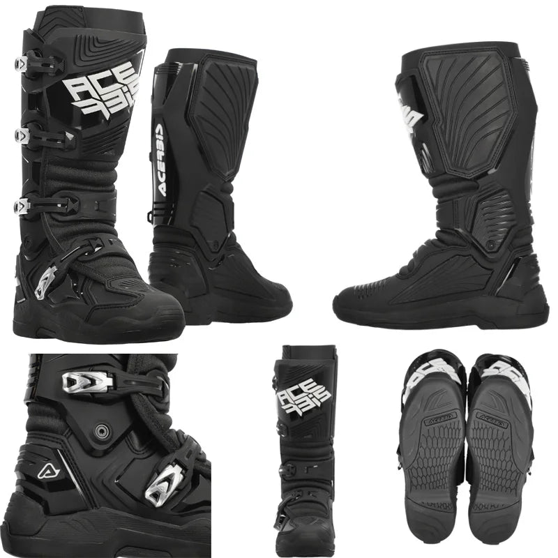 Italian Acerbis Active Axle Off-road Boots Double Shaft Anti-fall Pulling Shoes Racing Men  Amaijoin