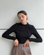 Carregue a imagem no visualizador da Galeria, Autumn Winter Knitted Sweater Y2K Long Sleeve Slim Fit Pullovers Women All Match Bottoming Tops Solid Color O Neck T-shirt  Amaijoin
