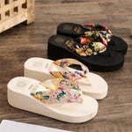 Carregue a imagem no visualizador da Galeria, 2024 Fashion Women Flip Flops Summer Beach Platform Slippers Casual Outside Wedges Sandals Summer Women Shoes  Amaijoin
