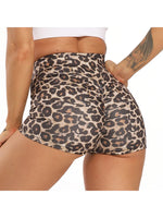 Carregue a imagem no visualizador da Galeria, Sexy Booty Shorts Women Quick Drying Push Up Femme Shorts High Waist Workout Gym Shorts Stripe Leopard Fitness Running Shorts  Amaijoin
