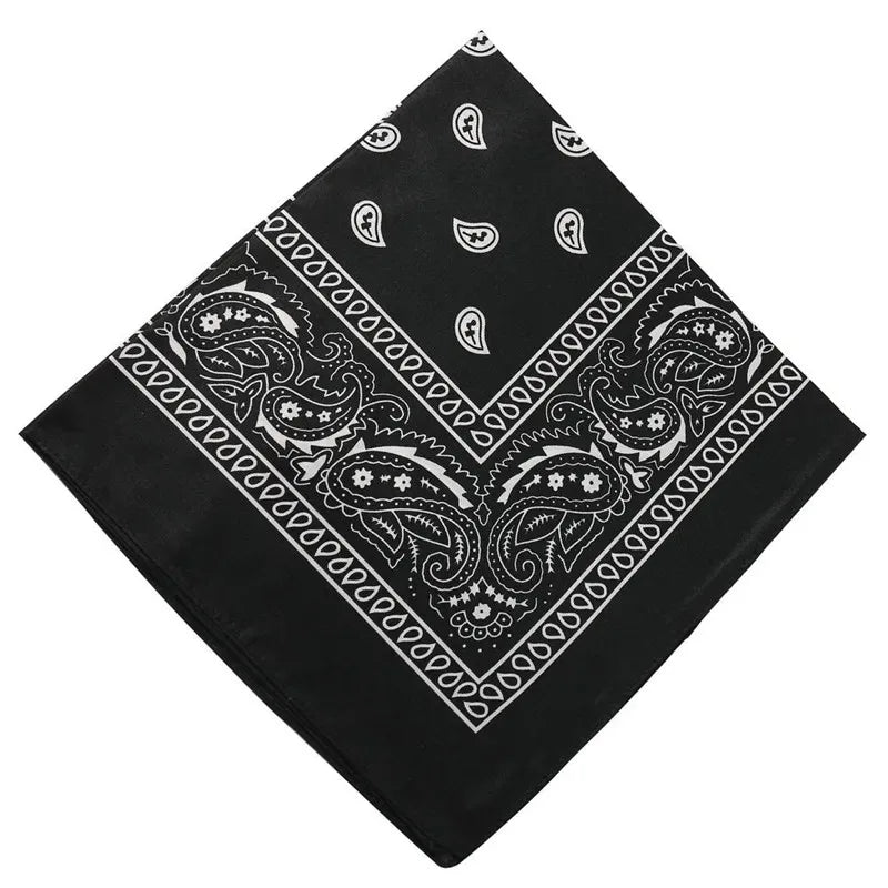 Fashion Bohemian Print Bandana Hair Bands for Women Girls Turban Headband Unisex Square Scarf Handkerchief Hair Accessories  Amaijoin