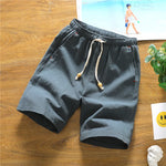 Carregue a imagem no visualizador da Galeria, Summer Capris Cotton Hemp Shorts Men&#39;s Thin Casual Loose Large Shorts  Amaijoin
