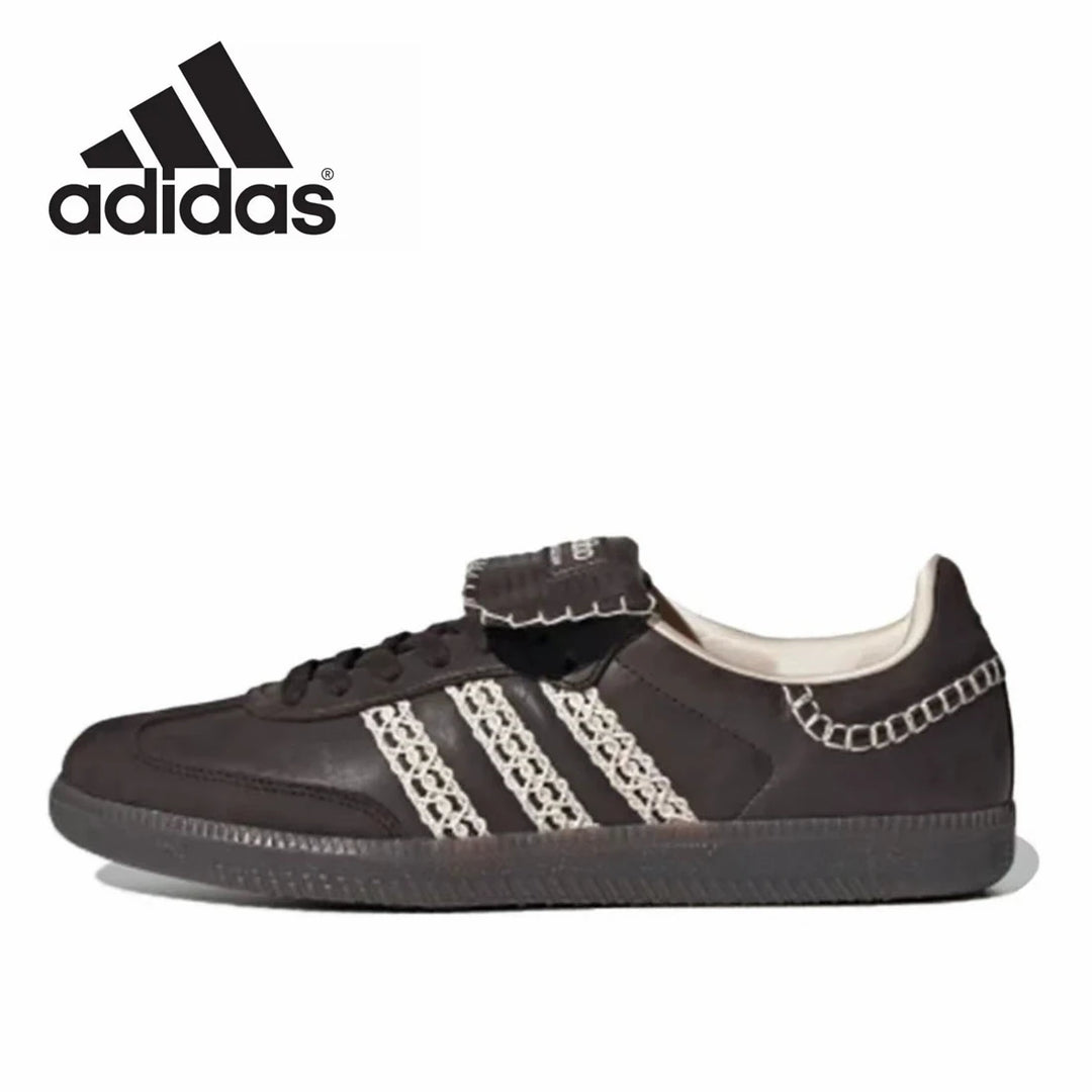 Adidas Samba Pony Wales Bonner Leopard German Training Gazelle Shoes Retro Versatile Sports and Casual Board Shoes sneakers  Amaijoin