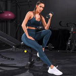 Carregue a imagem no visualizador da Galeria, 2 Pieces Women&#39;s Tracksuit Seamless Yoga Set Workout Sportswear Gym Clothing High Waist Leggings Fitness Sports Suits  Amaijoin
