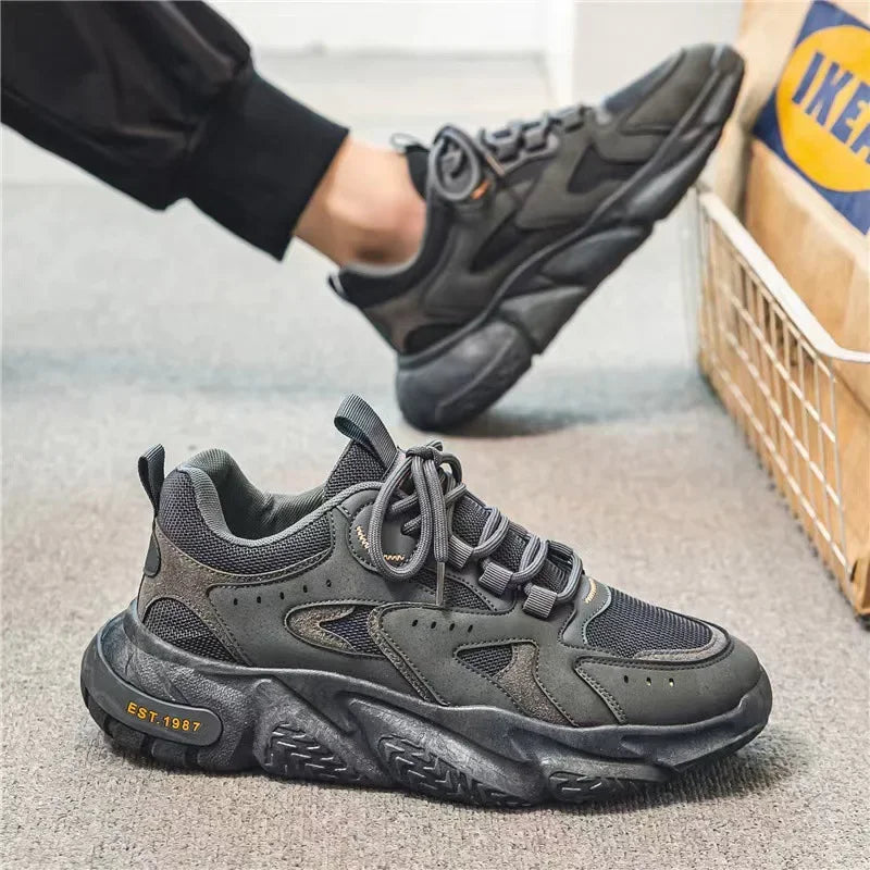 Winter 2023 Male Sneakers Thick Bottom Mens Tennis Shoes  Breathable Sport Sneaker for Men Outdoor Running Basketball Trainers  Amaijoin