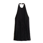 Carregue a imagem no visualizador da Galeria, Women Lace Up Party Dresses 2024 Evening Vestidos Tobinoone Tassel Summer Dresses Female Halter Backless Casual Club Mini Dress  Amaijoin
