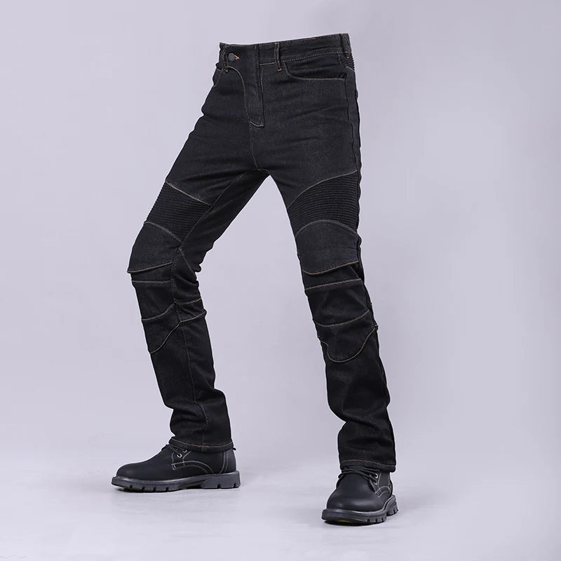 New Four Seasons Motorcycle Slim Fit Elastic Cycling Pants Motorcycle Jeans Retro Fashion Jeans Racing Off Road Anti Drop Pants  Amaijoin