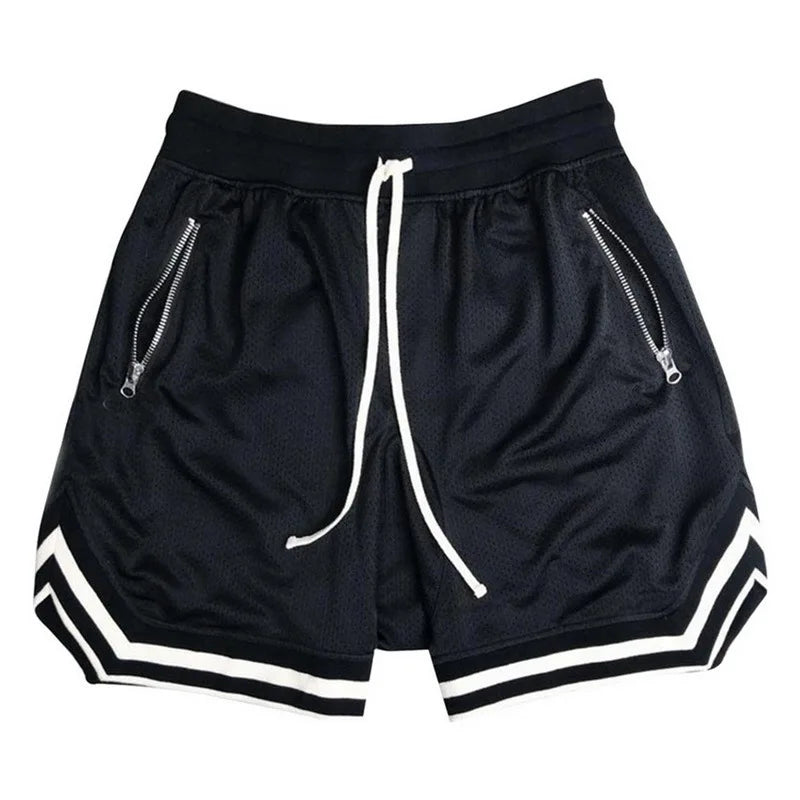 Men's Fitness Joggers Casual Breathable Short Sports Basketball Shorts Mesh Quick Dry Gym Shorts for Male Pants Summer  Amaijoin