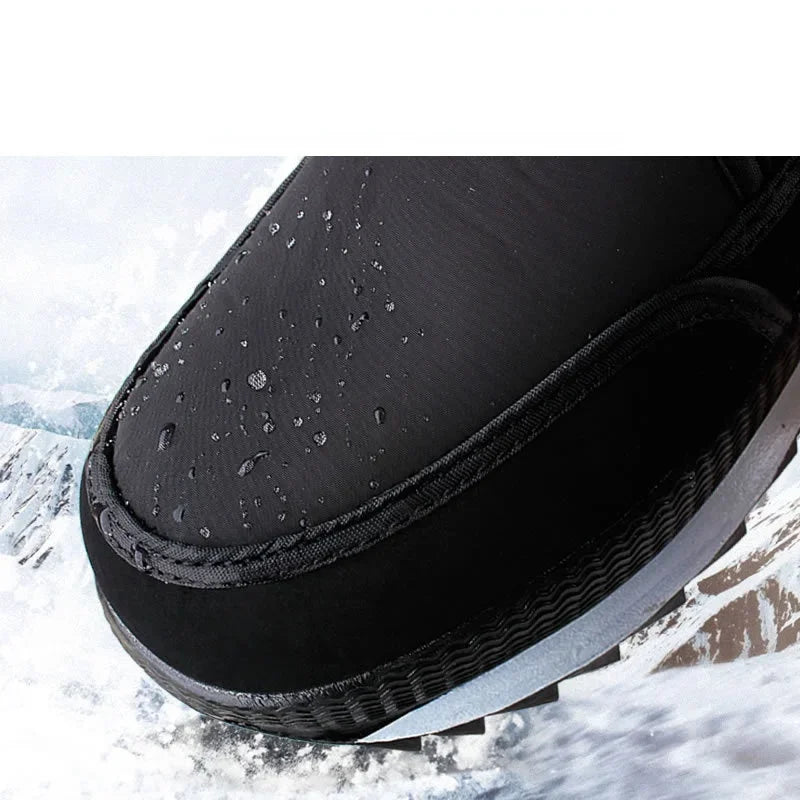 Men Winter Shoes Thicken Plush Comfort Non-slip Platform Booties Plus Size Man Shoes Men's Boots -40° Warm Mid-calf Snow Boots  Amaijoin