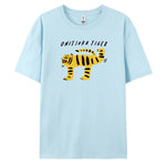 Carregue a imagem no visualizador da Galeria, Tiger T-Shirt with Harajuku Style, Short Sleeves and 100% Cotton Fabric for Fashionable Look  Amaijoin
