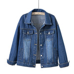 Carregue a imagem no visualizador da Galeria, 2024 Spring New Denim Jacket For Women Casual Tops Short Coat Female Solid Jean Jackets Fashion Cotton Loose Outerwear  Amaijoin
