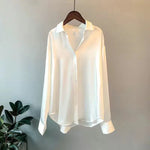 Carregue a imagem no visualizador da Galeria, Summer Shirts And Blouses Woman Casual Top Autumn Winter Korean Long Sleeve Button Elegance Sweet Casual Office Lady New Shirts  Amaijoin
