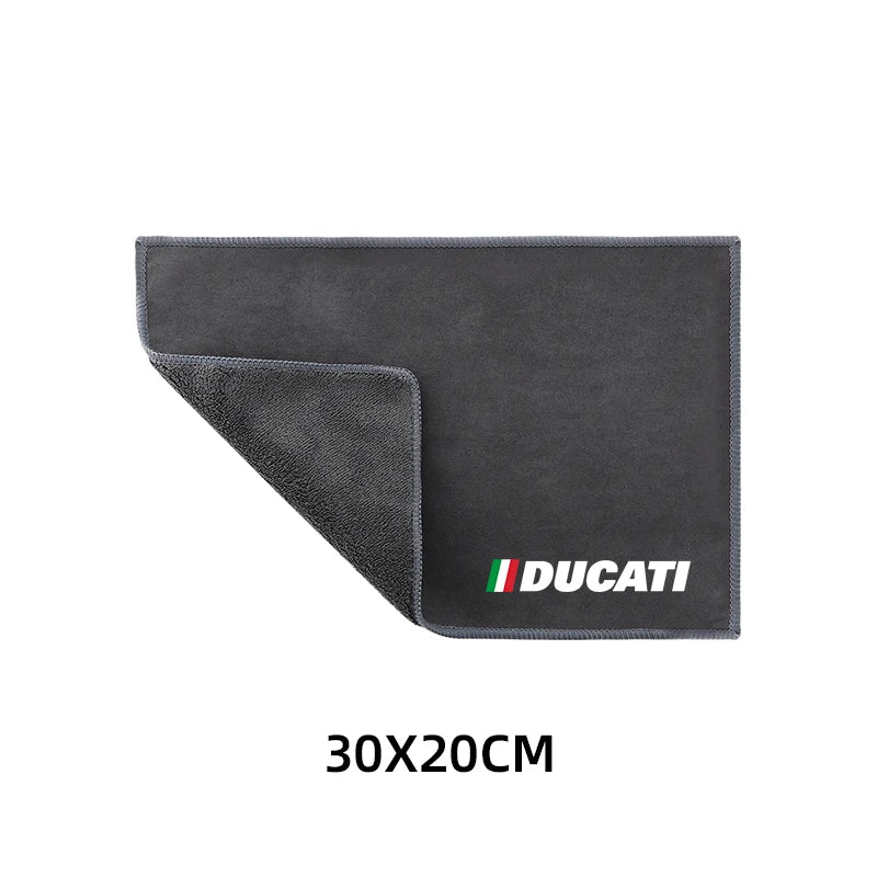 Motorcycle Wash Towel Microfiber Suede Cleaning Rag Cloth For Ducati Hypermotard 950 939 821 796 SP 1100 2007-2020  Amaijoin