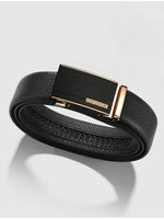 Load image into Gallery viewer, Famous men&#39;s belt, high-quality luxury leather belt, men&#39;s belt, alloy automatic buckle  Amaijoin
