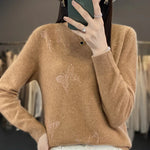 Carregue a imagem no visualizador da Galeria, 2024 New Cashmere Sweater Women O-Neck Fashion Pullover Winter And Autumn Basic Cashmere Sweater Women  Amaijoin
