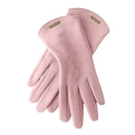 Carregue a imagem no visualizador da Galeria, Woman&#39;s Autumn Winter Warm Suede Touch Screen Driving Gloves Cold-Proof Plus Plush Thick Fingerless Flip Cycling Mittens Fashion  Amaijoin
