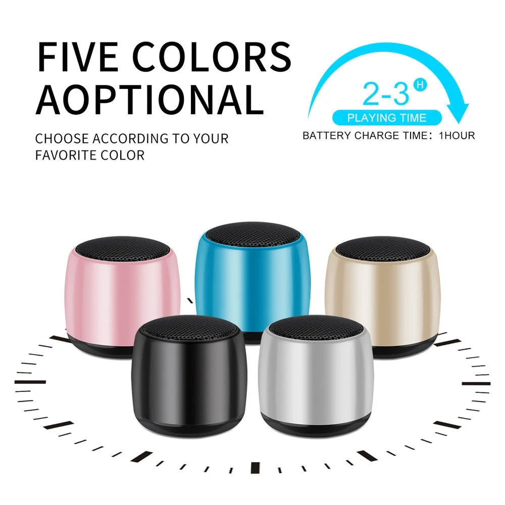 COOMAER New Arrival Small Wireless Bluetooth Portable Speaker Mini Mobile Phone Subwoofer 34mm Outdoor Portable Audio Soundbuds  Amaijoin