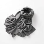 Carregue a imagem no visualizador da Galeria, KOIJINSKY New 100% Cashmere180*45 180*40 Women&#39;s Knitted Scarf Autumn Soft Solid Scarf Winter Warm Solid Men&#39;s Scarf  Amaijoin
