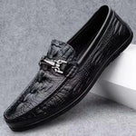 Carregue a imagem no visualizador da Galeria, Genuine Leather Men Casual Shoes Luxury Brand New Mens Loafers Moccasins Breathable Slip on Black Driving Shoes Plus Size 37-45  Amaijoin
