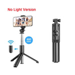 Carregue a imagem no visualizador da Galeria, Wireless Bluetooth Selfie Stick Foldable Portable Tripod with Fill Light Shutter Remote Control for Android iPhone Smartphone  Amaijoin
