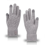 Carregue a imagem no visualizador da Galeria, 2023 new men&#39;s warm gloves winter touch screen plus fleece gloves cold warm wool knitted gloves  Amaijoin
