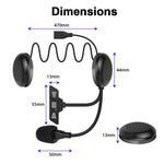 Carregue a imagem no visualizador da Galeria, Bluetooth 5.2 Motorcycle Helmet Headset Wireless Handsfree Stereo Music Player Moto Headphone Noise Reduction Earphone With Mic  Amaijoin
