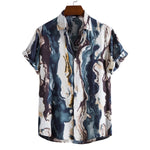 Load image into Gallery viewer, Mens Floral Beach Shirts Chemise Homme 2022 Summer New Slim Fit Short Sleeve Hawaiian Shirt Men Harajuku Streetwear Clothing XXL  Amaijoin
