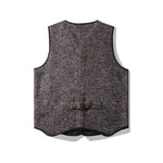 Carregue a imagem no visualizador da Galeria, Winter Fashion Men&#39;s High Quality Woollen Vest British Style Pockets Patchwork Sleeveless V-neck Fleece Warm Waistcoat Tops Male  Amaijoin
