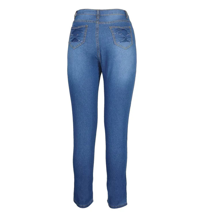 Calça em Algodão Denim Slim Tee  Amaijoin