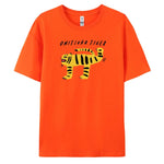 Carregue a imagem no visualizador da Galeria, Tiger T-Shirt with Harajuku Style, Short Sleeves and 100% Cotton Fabric for Fashionable Look  Amaijoin
