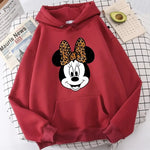 Carregue a imagem no visualizador da Galeria, Disney Mickey Mouse Printed Hoodie Minnie Pattern Women&#39;s Sweatshirt Loose Long Sleeve Pullover Y2K Autumn Fleece Men&#39;s Hoodie  Amaijoin
