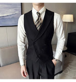 Carregue a imagem no visualizador da Galeria, 2023 Brand Clothing Men Spring High Quality Double Breasted Blazers Vest/Male Slim Fit Casual Suit Vest Sizing Up S-4XL  Amaijoin
