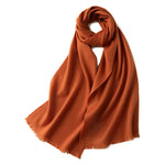 Carregue a imagem no visualizador da Galeria, JulyPalette 100% Pure Cashmere Warm Scarf Women Winter Autumn Short Tassle Wool Wrap Pashmina Shawl Cashmere Scarves for Ladies  Amaijoin
