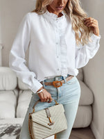 Carregue a imagem no visualizador da Galeria, Fashion New Women Elegant Office Shirt,Long Sleeve Top Causal Comfort Simple Shirt,Shirts &amp; Blouses,Tops For Women,Women Clothes  Amaijoin
