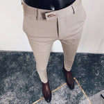 Carregue a imagem no visualizador da Galeria, Men Suit Pants Dress Pantalone Hombre Stretch Slim Formal Trousers Calça Masculina Solid Color Casual Pants Fashion Men Clothing  Amaijoin
