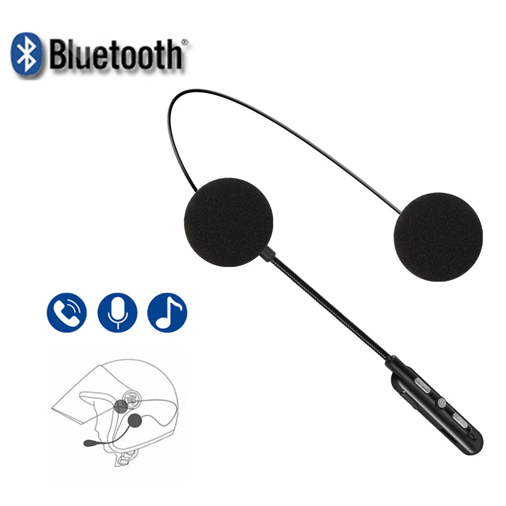 Bluetooth 5.0 Motorcycle Helmet Headset Waterproof Moto Headphone Wireless Stereo Earphone Speaker Handsfree Helmet Headsets  Amaijoin