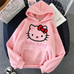 Carregue a imagem no visualizador da Galeria, Women 90s Y2k 2000s Hoodies Hello Kitty Hip Hop Hoodie Sanrio Sweatshirt Clothes Tops Sweatshirt Clothing Streetwear  Amaijoin
