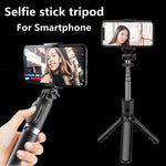 Carregue a imagem no visualizador da Galeria, FANGTUOSI NEW Portable Bluetooth Wireless Selfie Stick Tripod With Bluetooth shutter For Huawei iPhone Xiaomi Smartphone  Amaijoin
